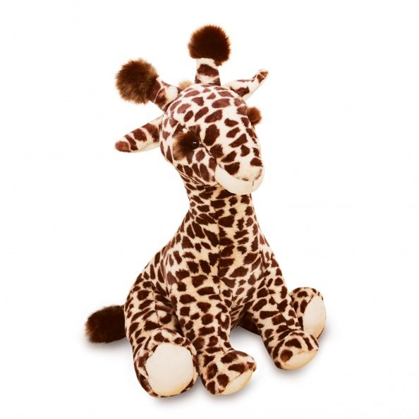  - terre sauvage - peluche lisi girafe marron 50 cm 